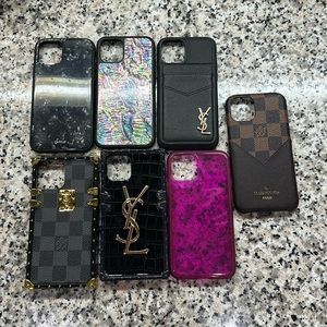 Assorted iPhone 11 Pro phone cases